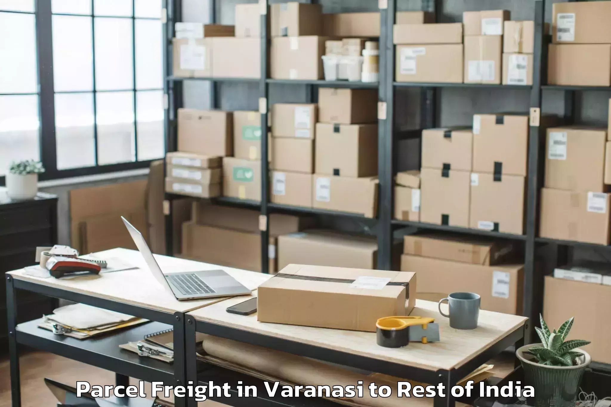 Trusted Varanasi to Bameng Parcel Freight